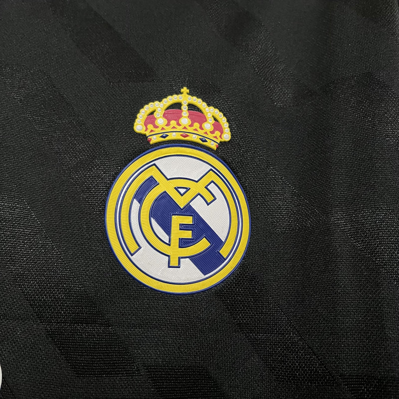 Camisa II Real Madrid Retrô | 11/12 Torcedor Adidas - Preta - Manga Longa