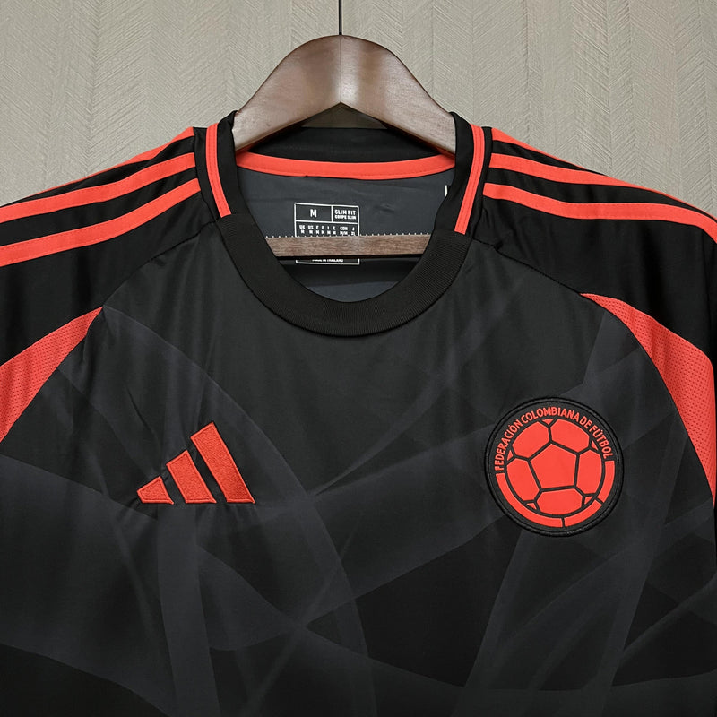 Camisa II Colômbia | 24/25 Torcedor Adidas - Preta e Laranja