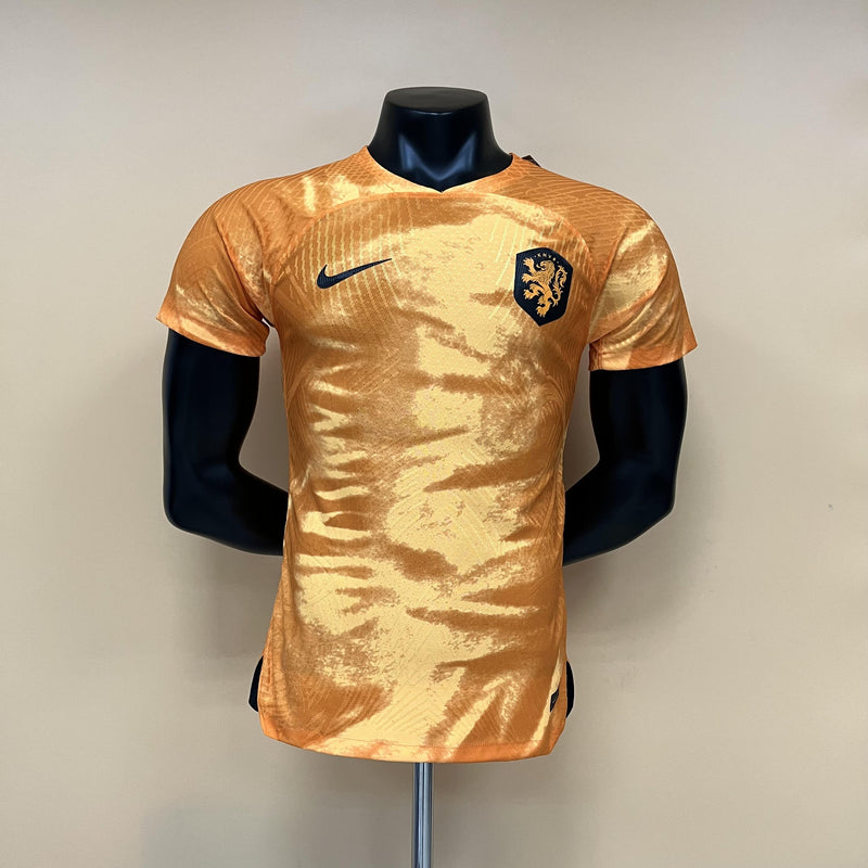 Camisa I Holanda | 2022 Modelo Jogador Nike - Dourada