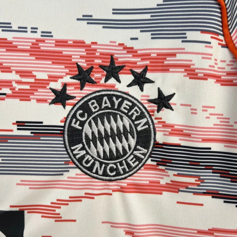 Camisa II Bayern de Munique | 25/26 Torcedor Adidas - Branca Cinza e Laranja
