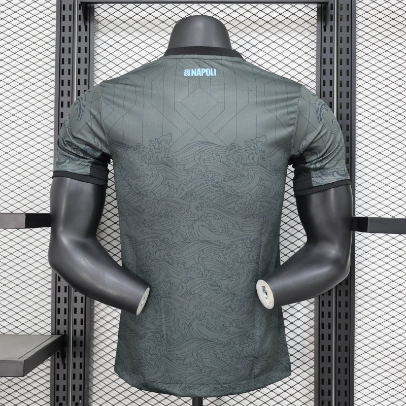 Camisa III Napoli | 24/25 Modelo Jogador EA7 - Cinza e Azul