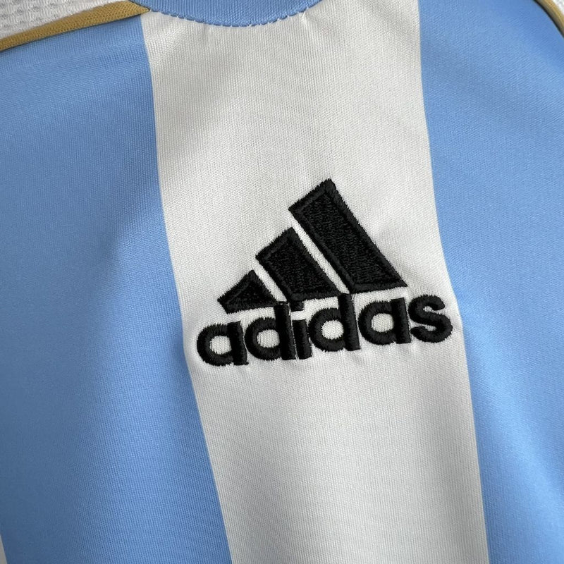 Camisa I Argentina Retrô | 2006 Adidas - Azul e Branca - Manga Longa