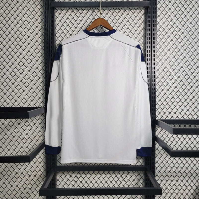 Camisa III Manchester United Retrô | 99/00 Umbro - Branca e Azul - Manga Longa