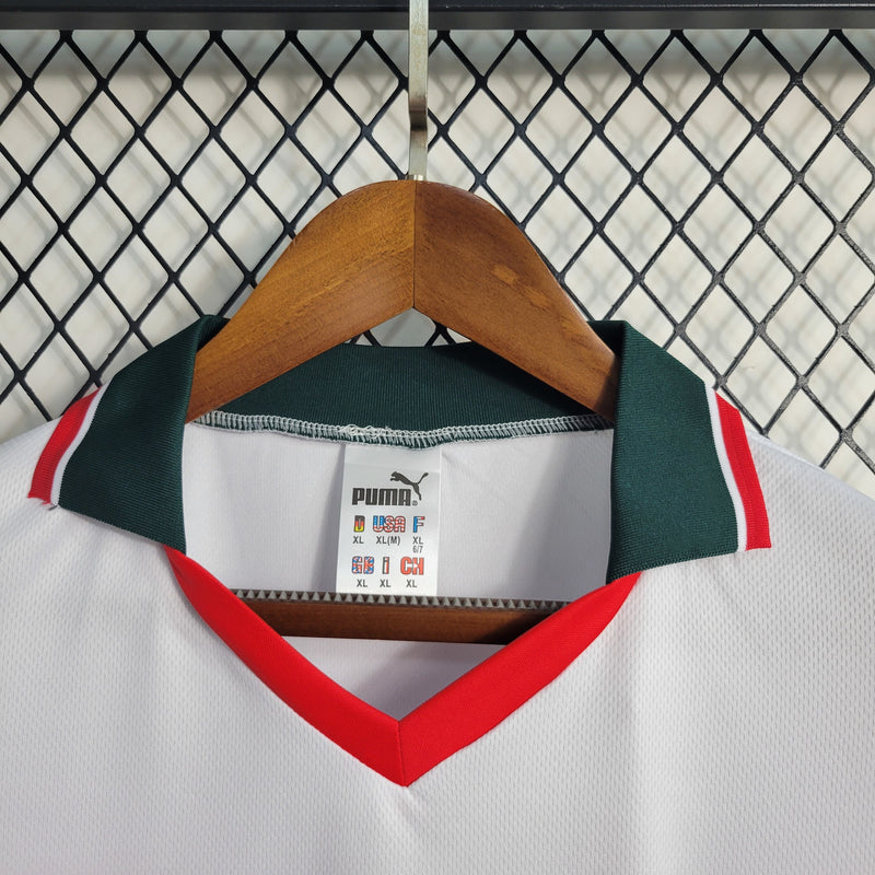 Camisa II Marrocos Retrô | 1998 Puma - Branca Vermelha e Verde