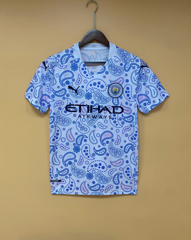 Camisa III Manchester City | 20/21 Torcedor Puma - Branca e Azul