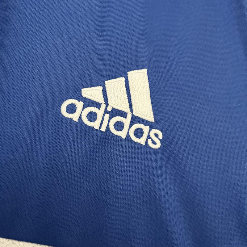 Camisa III Palmeiras Retrô | 2009 Torcedor Adidas - Azul e Branca - Manga Longa