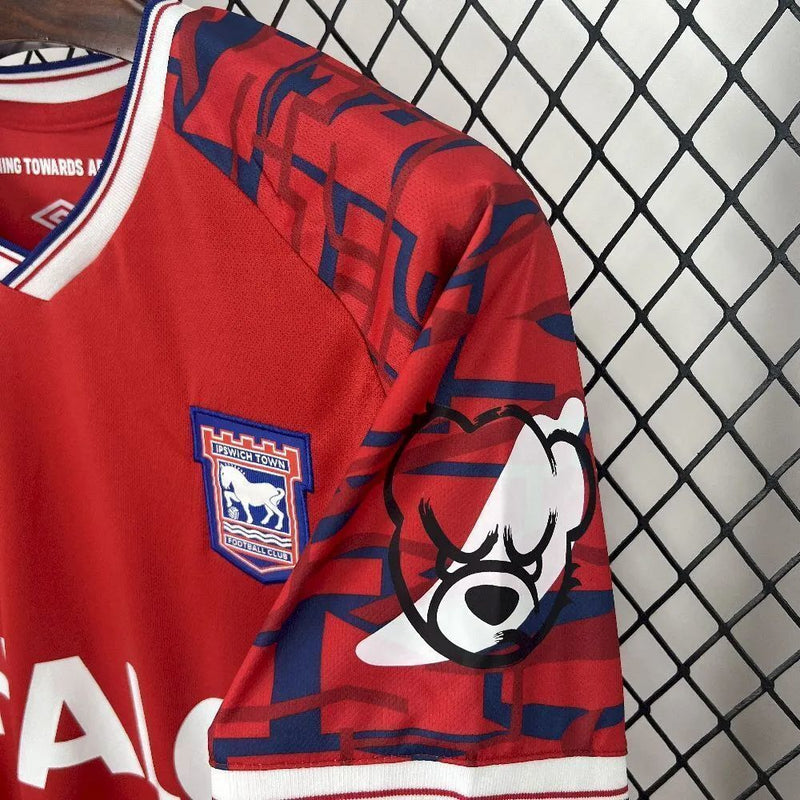 Camisa II Ipswich Town | 25/26 Torcedor Umbro - Vermelha e Azul