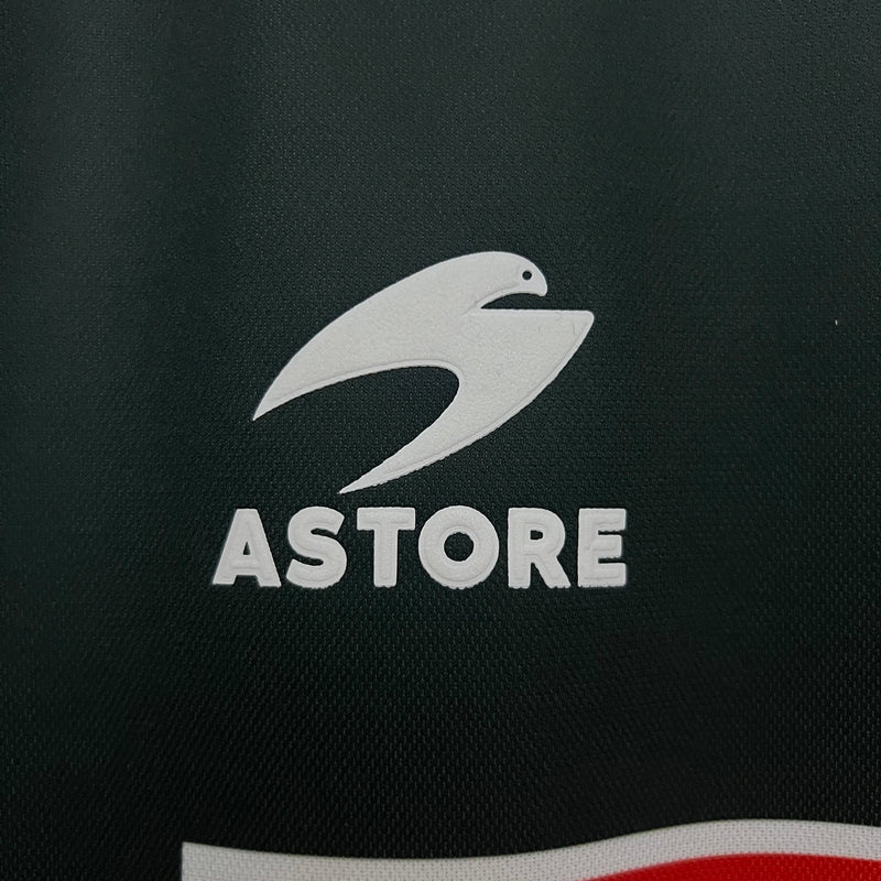 Camisa II Real Sociedad Retrô | 00/02 Astore - Preta e Branca