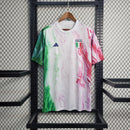 Camisa Pré Jogo Itália | 2023 Torcedor Adidas - Branca Verde e Rosa