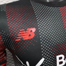Camisa I Bayer Leverkusen | 25/26 Modelo Jogador New Balance - Preta e Vermelha