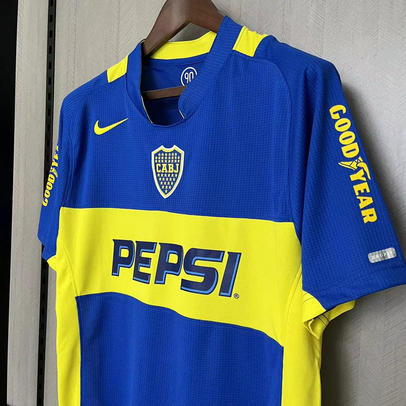 Camisa I Boca Juniors Retrô | 04/05 Torcedor Nike - Azul e Amarela