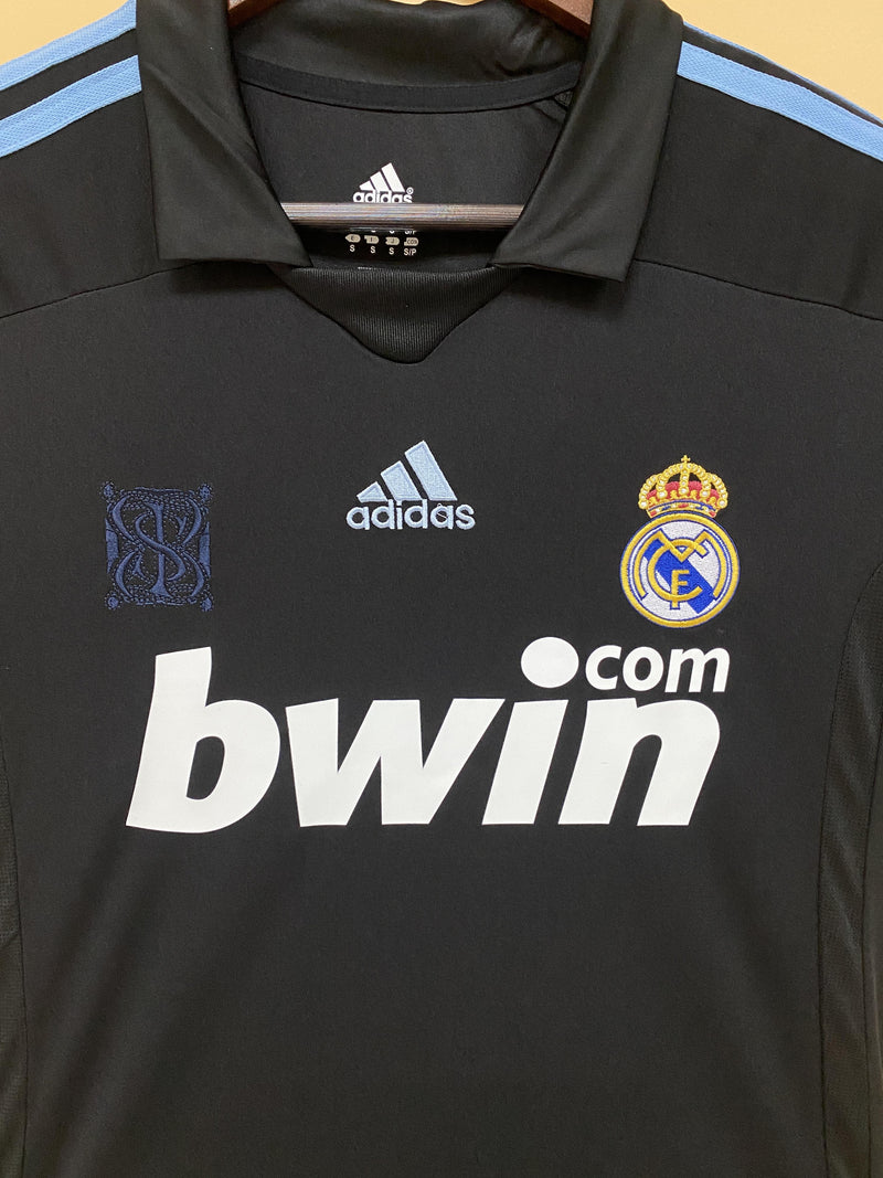 Camisa II Real Madrid Retrô | 09/10 Torcedor Adidas - Preta