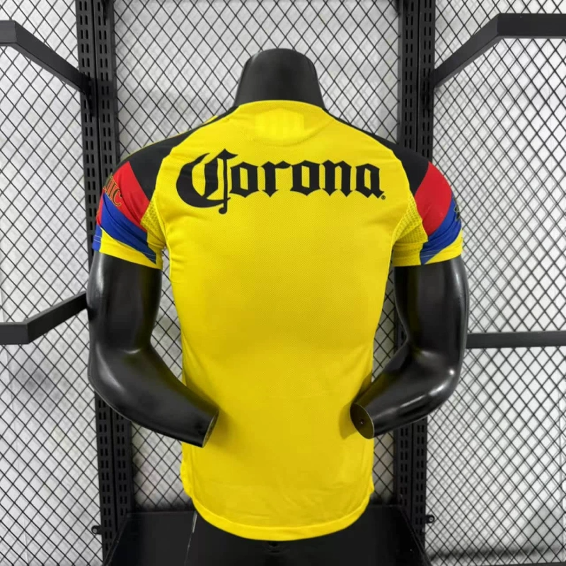 Camisa I América do México | 25/26 Modelo Jogador Adidas - Amarela Preta Vermelha e Azul