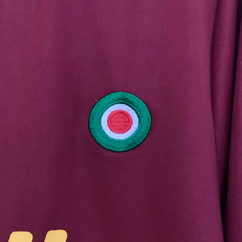 Camisa I Roma Retrô | 91/92 Adidas - Vermelha e Amarela