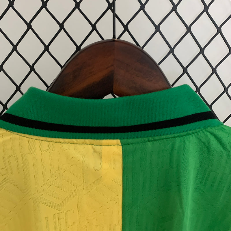 Camisa III Manchester United Retrô | 92/94 Umbro - Amarela e Verde - Manga Longa