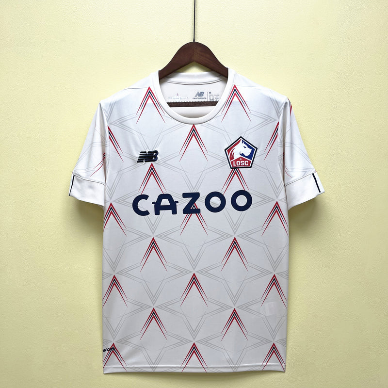 Camisa II Lille | 23/24 Torcedor New Balance - Branca e Vermelha