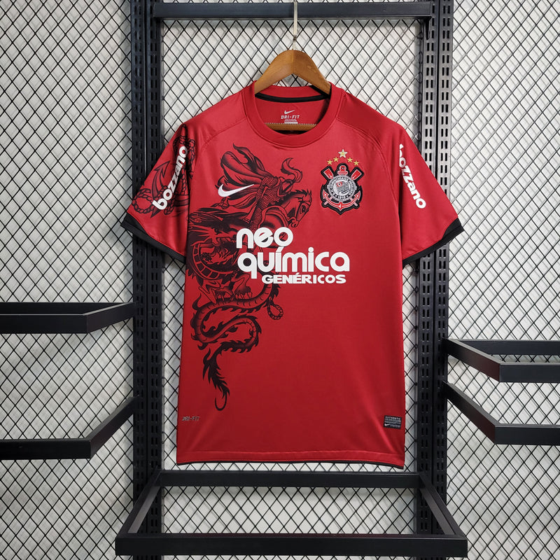 Camisa III Corinthians Retrô | 11/12 Nike - Vermelha