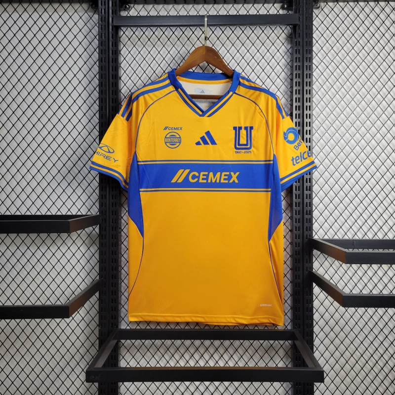 Camisa I Tigres | 25/26 Torcedor Adidas - Amarela e Azul