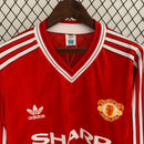 Camisa I Manchester United Retrô | 86/88 Adidas - Vermelha - Manga Longa
