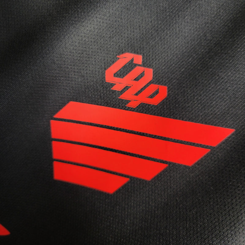 Camisa III Athletico Paranaense | 23/24 Torcedor Umbro - Preta e Vermelha - Feminina