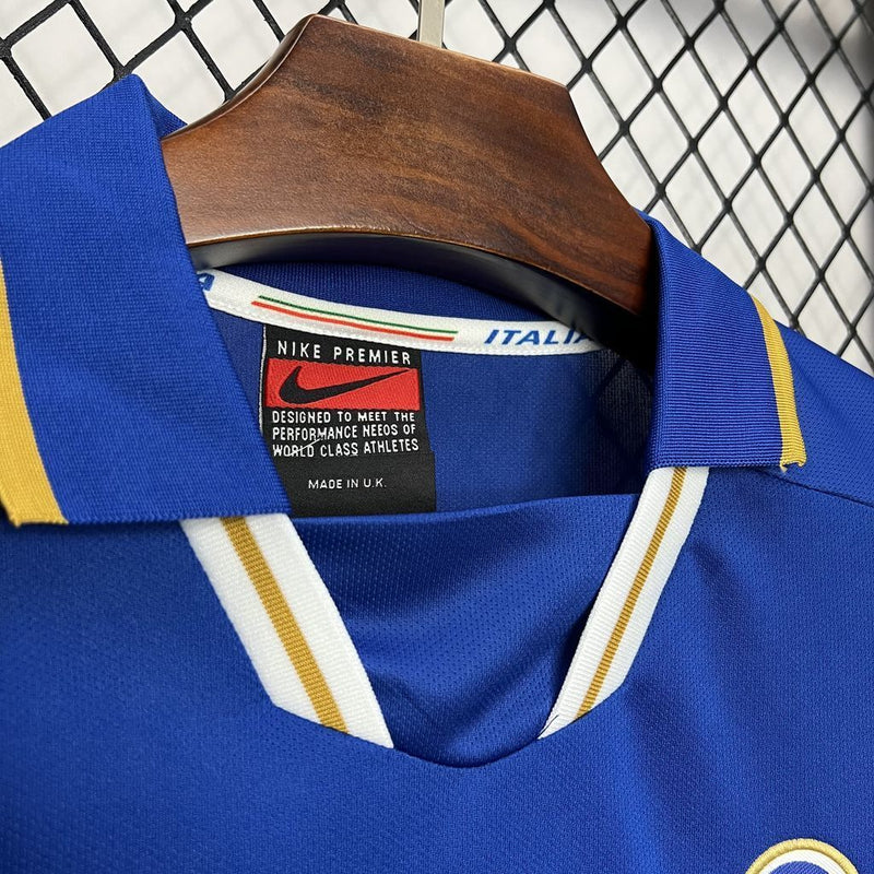 Camisa I Itália Retrô | 1996 Nike - Azul