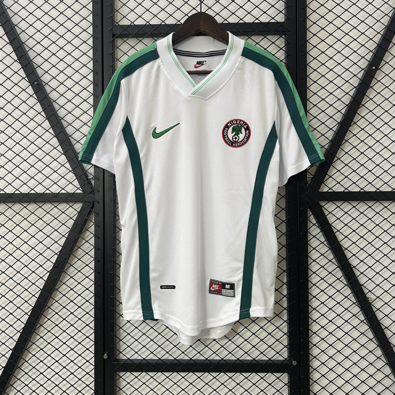 Camisa II Nigéria Retrô | 1998 Nike - Branca e Verde