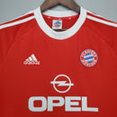 Camisa I Bayern de Munique Champions League Retrô | 2000/01 - Vermelha