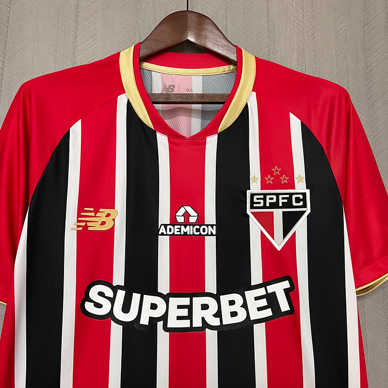 Camisa II São Paulo | 25/26 Torcedor New Balance - Tricolor (Patrocínios)